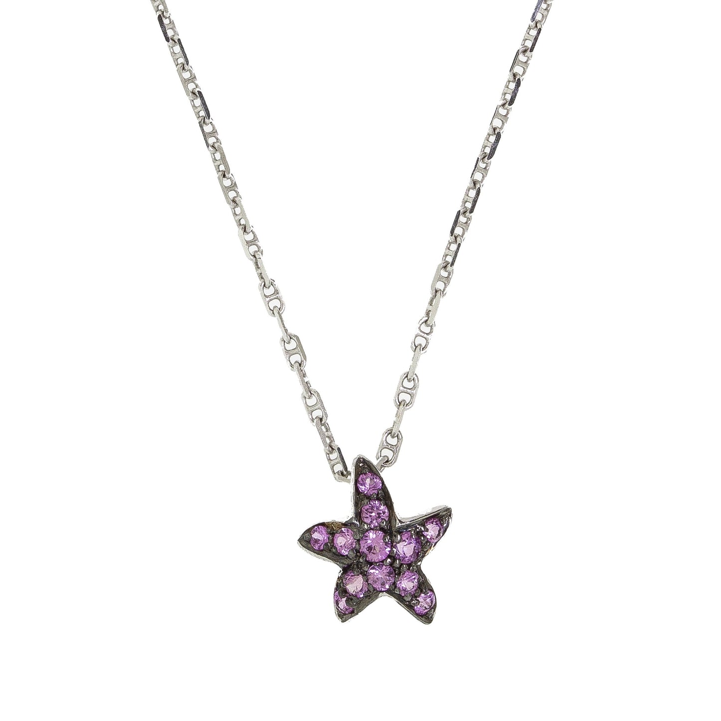 Pink Sapphire Necklace