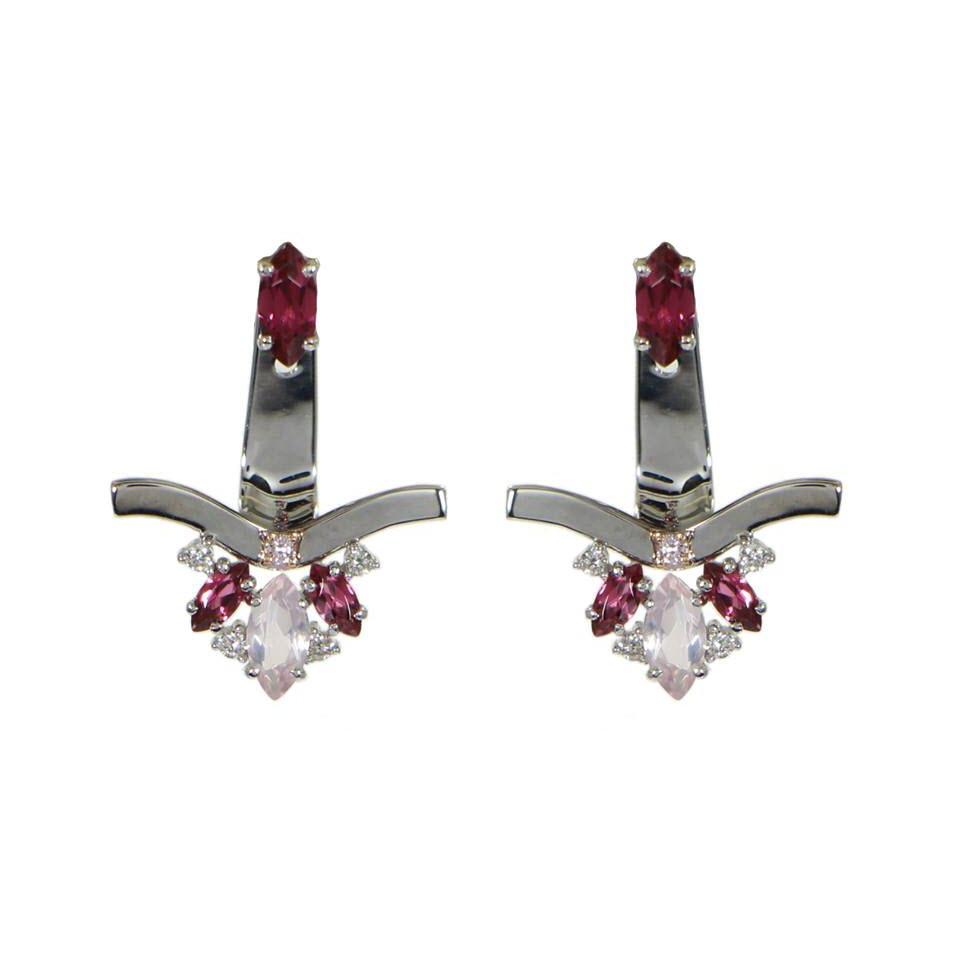 Cyber | Pink Diamond Earrings