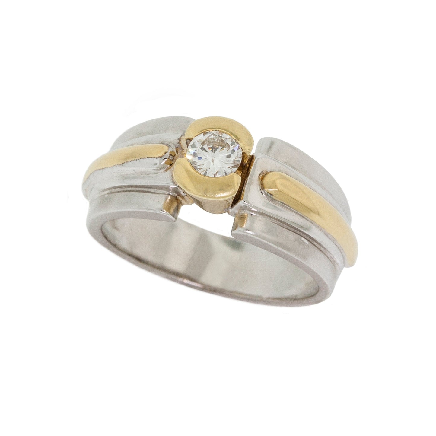 Two-Tone Diamond Ring
