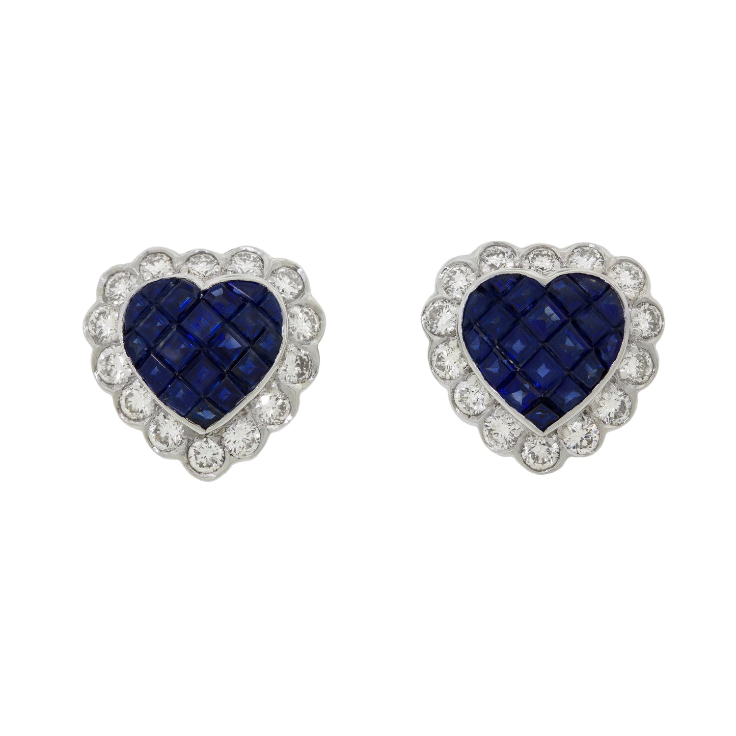Heart Sapphire Earrings