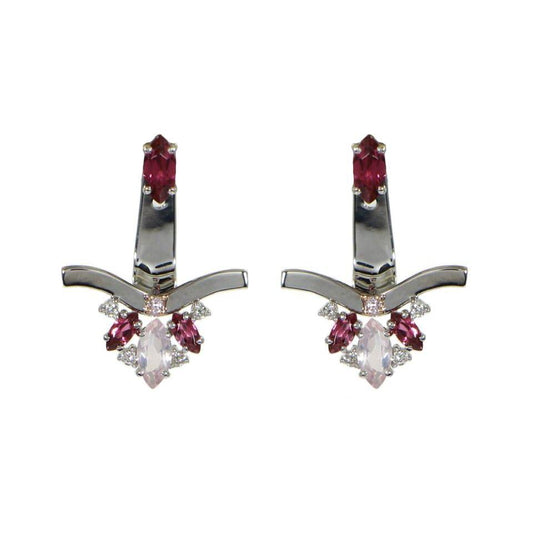 Cyber |  Pink Diamond Earrings