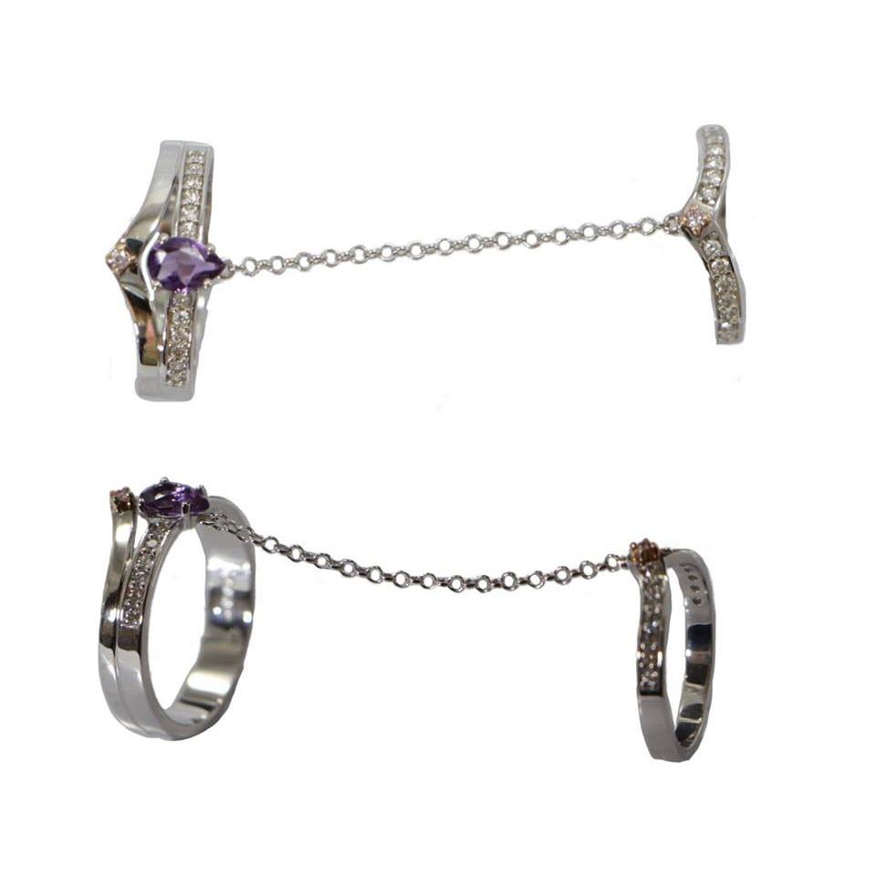 Chain |  Amethyst Ring