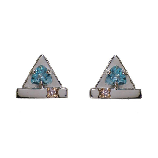 Glimmer | London Blue Topaz Earrings