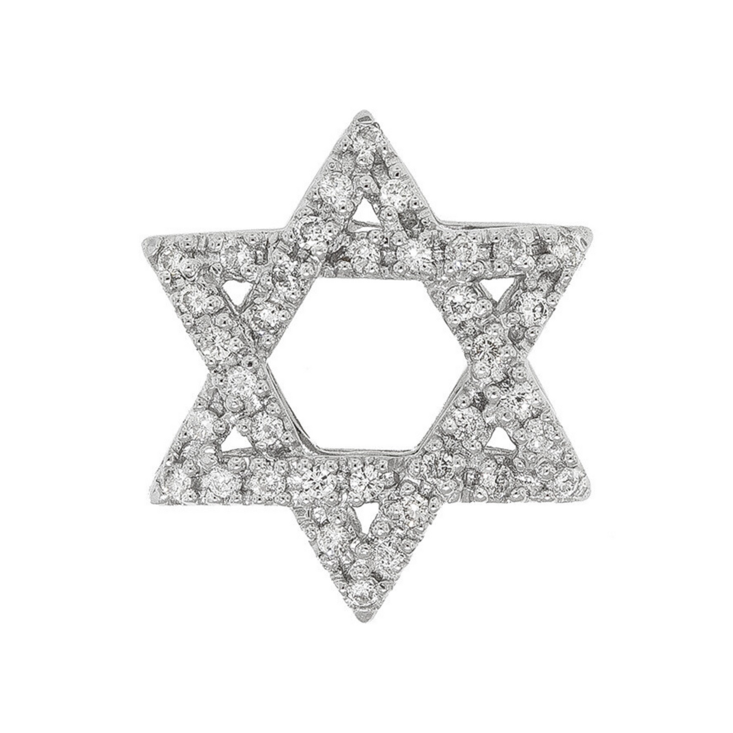 Star Of David Diamond Necklace