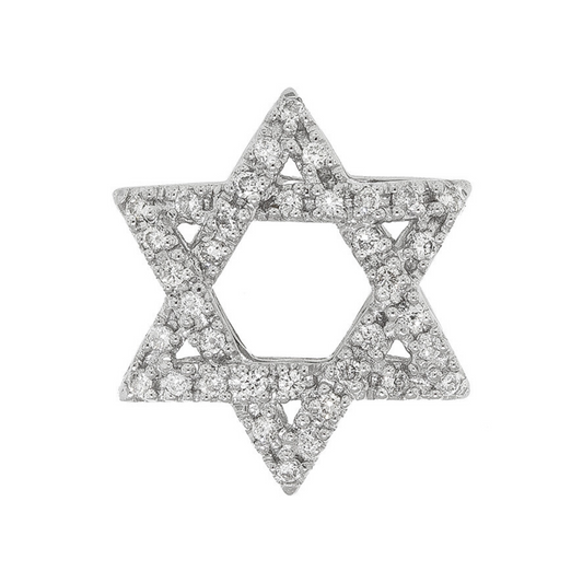 Star Of David Diamond Necklace