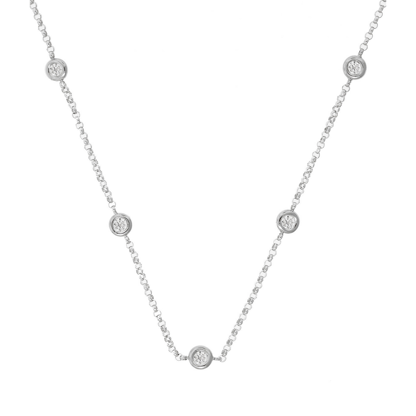 Circles Diamond Necklace