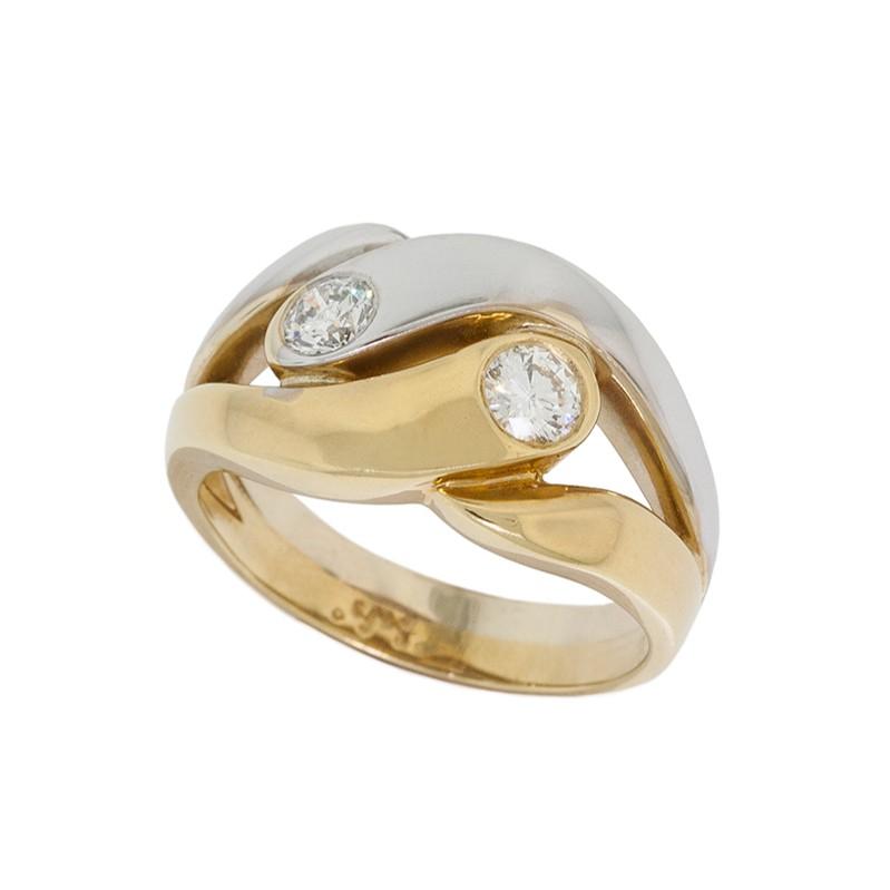  Twist Diamond Ring 