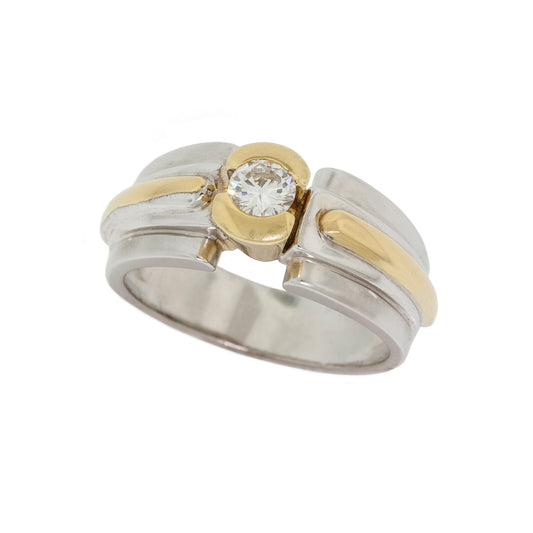  Two-Tone Diamond Ring 