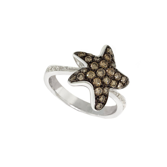  Star Champagne Diamond Ring 