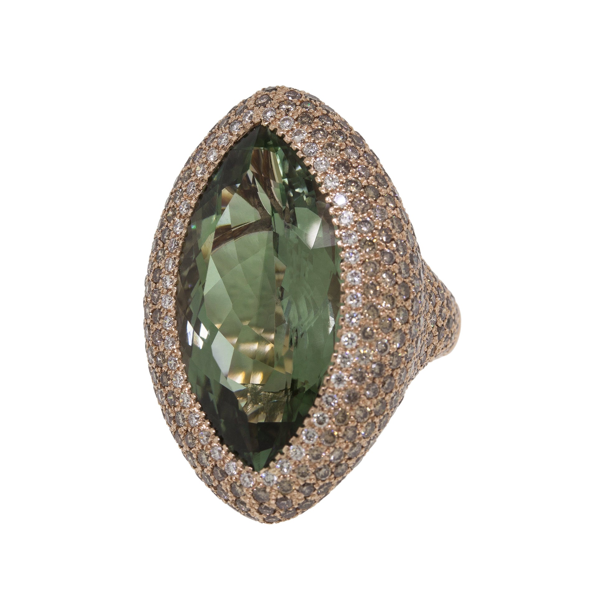  Green Amethyst Ring 