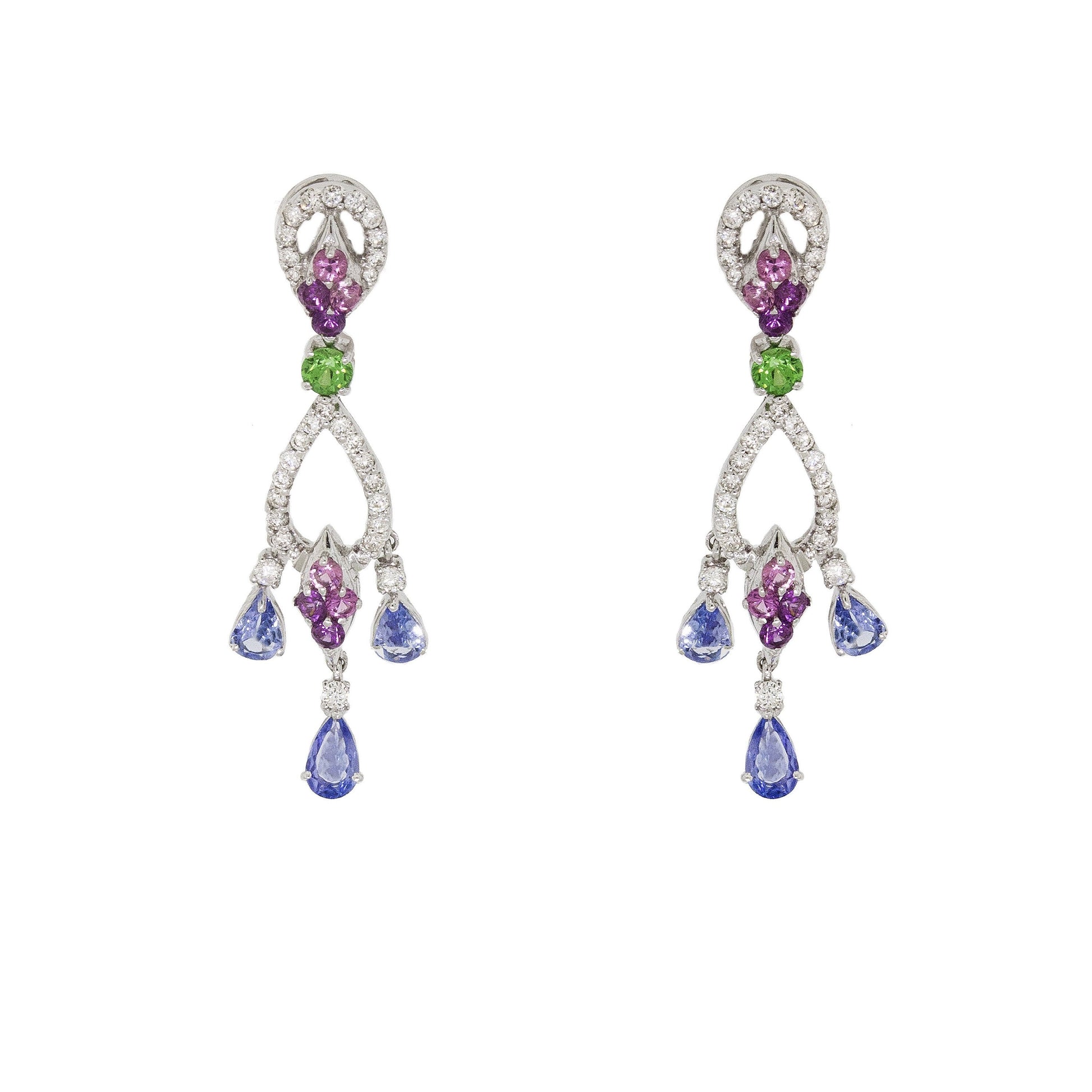  Chandelier Diamond Earrings