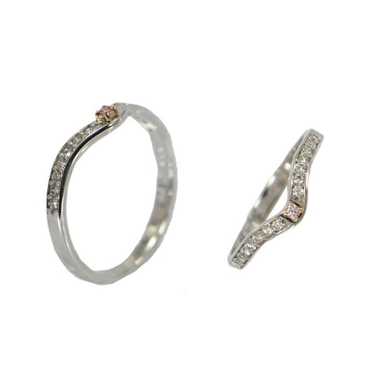 Wave |  Pink Diamond Ring