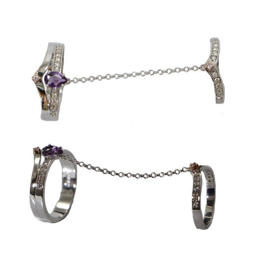 Chain |  Amethyst Ring