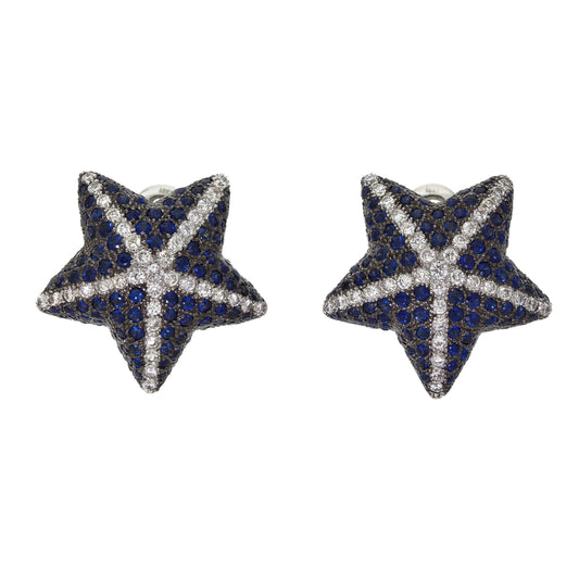 Star Sapphire Earrings